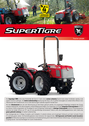 4WD Tractors Carraro Supertigre 5500