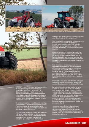 4WD Tractors McCormick T 80 Max Synchro