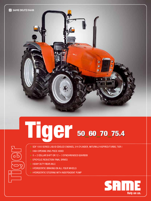 Traktörler 4wd SAME Tiger 75