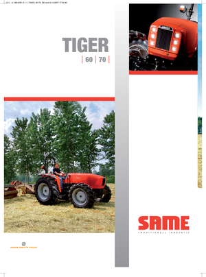 4WD Tractors SAME Tiger 65