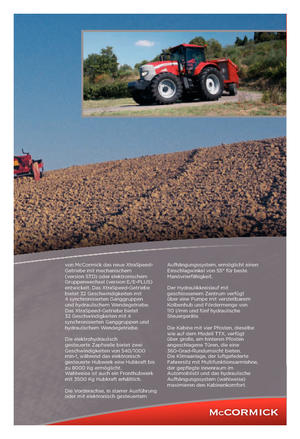 4WD Tractors McCormick XTX 185 E-Plus
