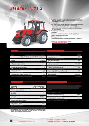 4WD Tractors Belarus 1021.3