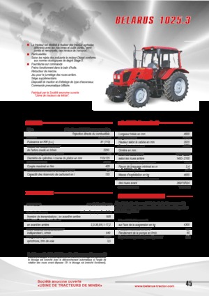 4WD Tractors Belarus 1025.3