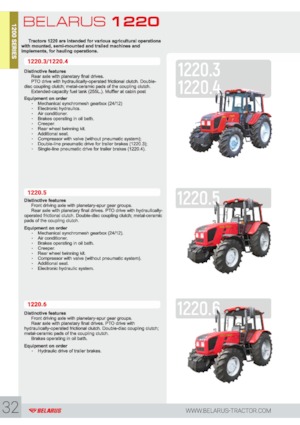 4WD Tractors Belarus 1220.3