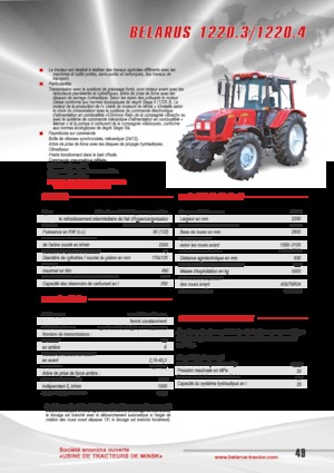 4WD Tractors Belarus 1220.3