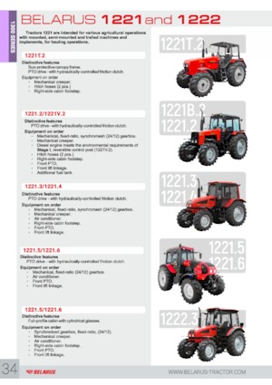 Traktörler 4wd Belarus 1221.4