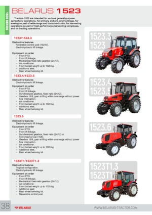4WD Tractors Belarus 1523.4
