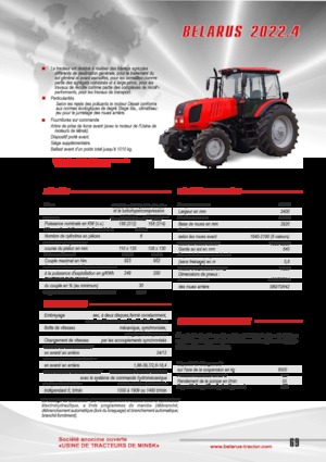 Traktörler 4wd Belarus 2022.4