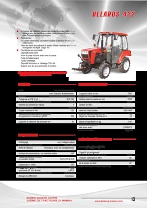 4WD Tractors Belarus 422