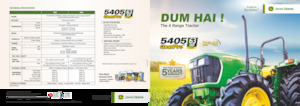 Traktörler 4wd John Deere 5405 TREM-III