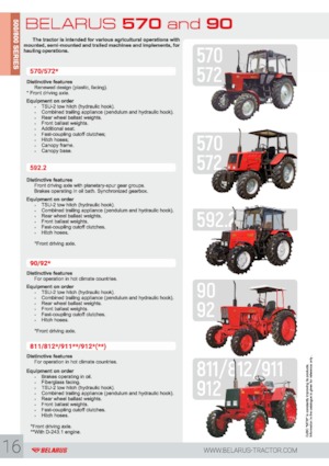 Traktörler 4wd Belarus 572