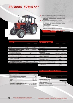 Traktörler 4wd Belarus 572