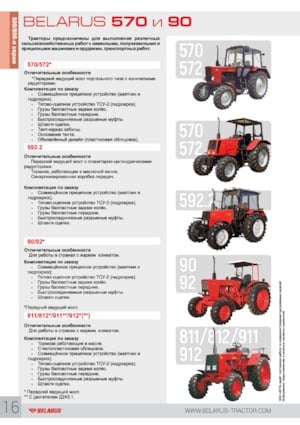 Traktörler 4wd Belarus 572