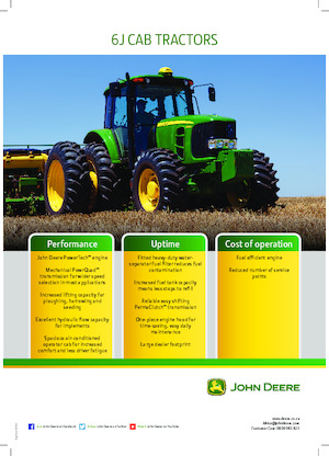 4WD Tractors John Deere 6150J