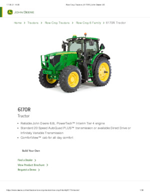 Traktörler 4wd John Deere 6170 R