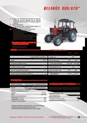 4WD Tractors Belarus 820 F