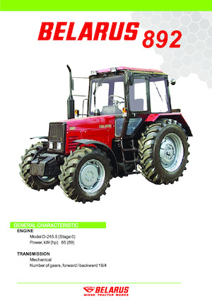 Traktörler 4wd Belarus 892