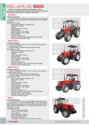 4WD Tractors Belarus 920.4