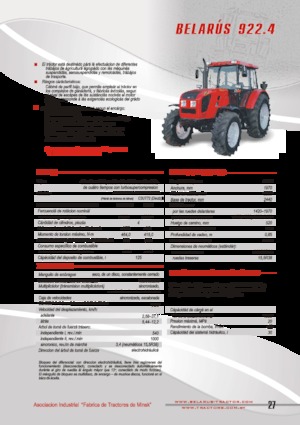 Traktörler 4wd Belarus 922.4