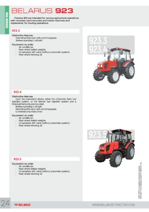4WD Tractors Belarus 923.3