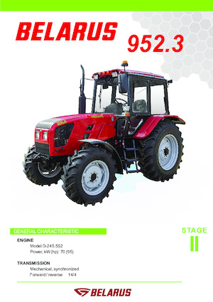 Traktörler 4wd Belarus 952.3