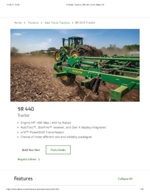 4WD Tractors John Deere 9R 440