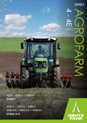 Traktörler 4wd DEUTZ-FAHR Agrofarm 4075 E