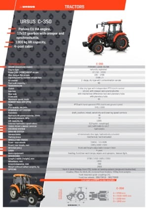 4WD Tractors Ursus C-3110