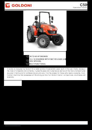 4WD Tractors Goldoni C 50