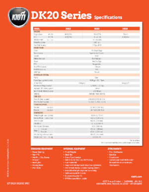 4WD Tractors Kioti DK5020