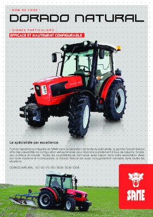 4WD Tractors SAME Dorado Natural 65