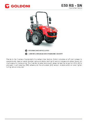 4WD Tractors Goldoni E 50 SN 