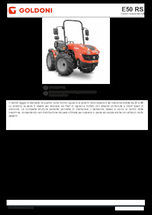 4WD Tractors Goldoni E 50 SN 