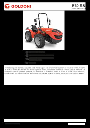 4WD Tractors Goldoni E 60 RS 