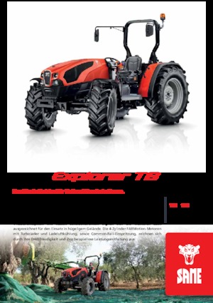 4WD Tractors SAME Explorer 115 TB