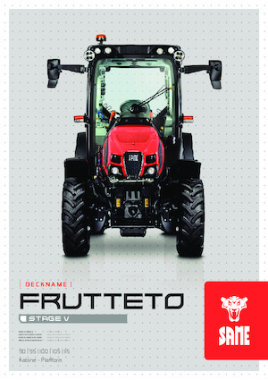 4WD Tractors SAME Frutteto Platform 100
