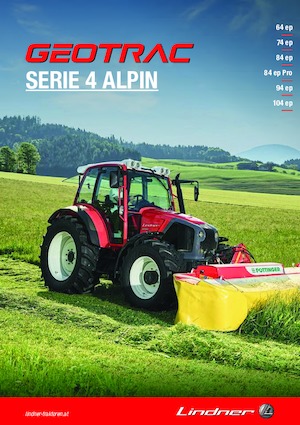 4WD Tractors Lindner Geotrac 74 ep