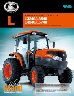 4WD Tractors Kubota L4240HST