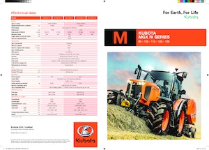 4WD Tractors Kubota M105GX-IV