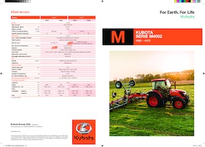 4WD Tractors Kubota M4062