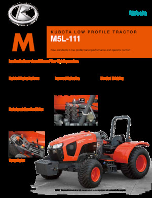 Traktörler 4wd Kubota M5L-111