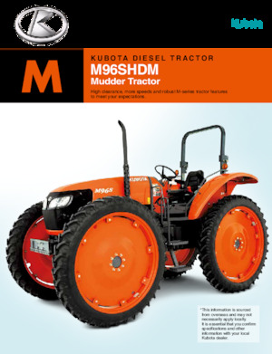 4WD Tractors Kubota M96SHDM