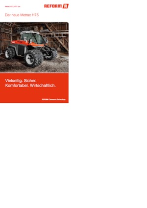 Traktörler 4wd Reform Werke Metrac H 75