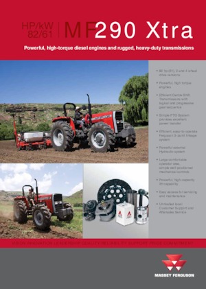 4WD Tractors Massey Ferguson MF 290 Xtra