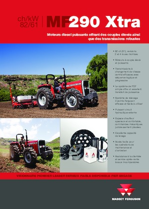 4WD Tractors Massey Ferguson MF 290 Xtra