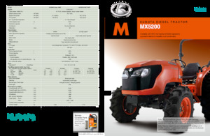 4WD Tractors Kubota MX5200