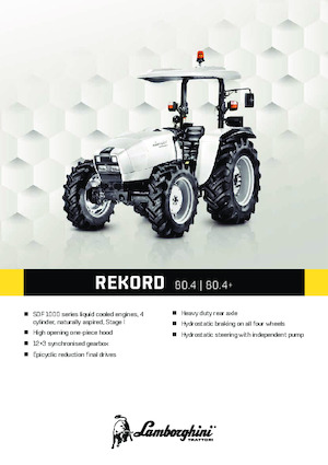 4WD Tractors Lamborghini Rekord 4.80