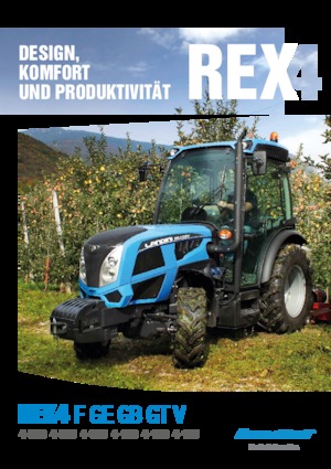4WD Tractors Landini Rex DT 4-100F