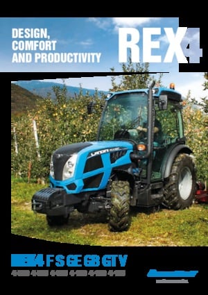 4WD Tractors Landini Rex DT 4-100F