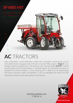 4WD Tractors Carraro SP 4800